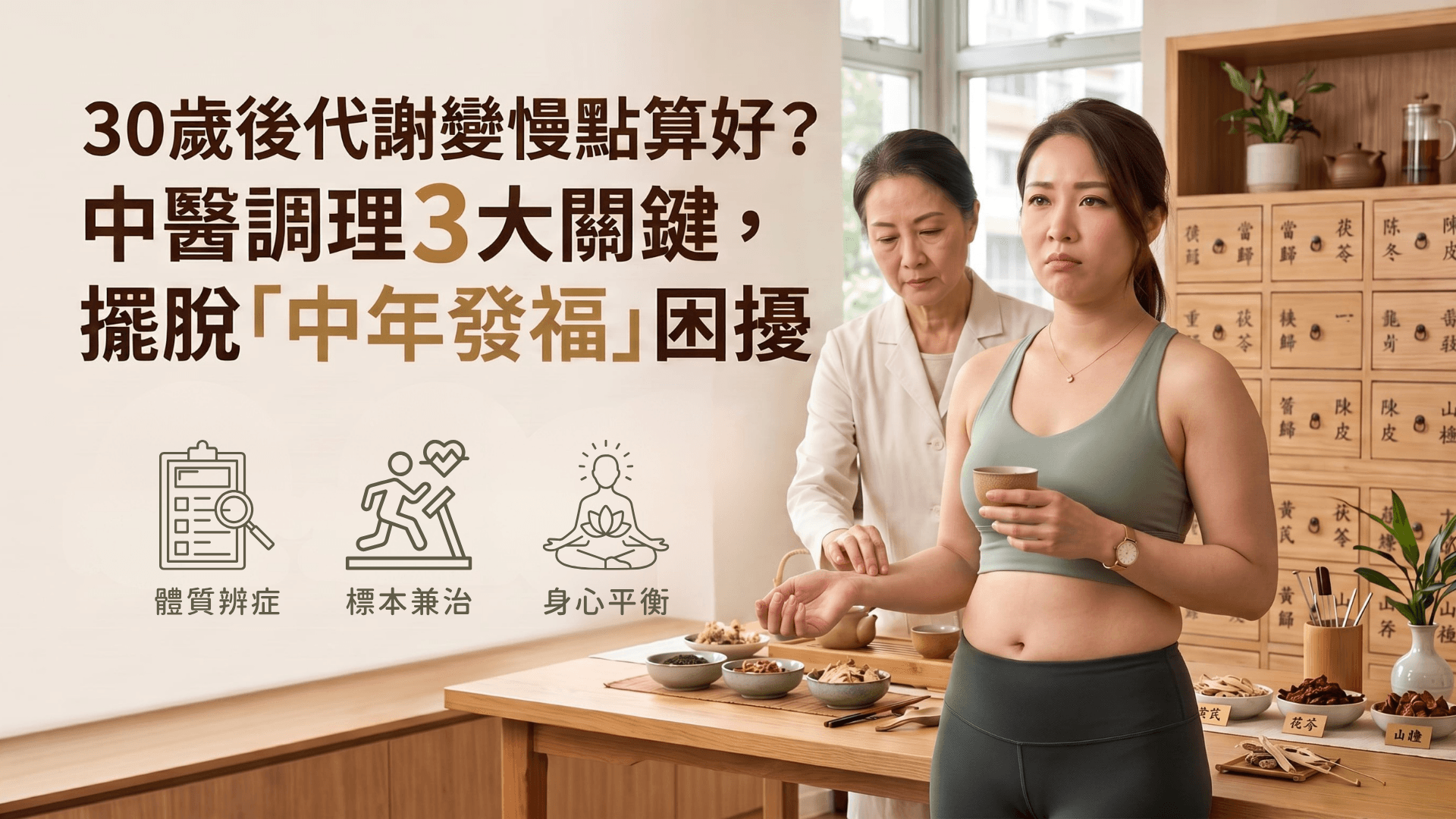 代謝變慢導致中年發福？中醫調理脾肝腎3大關鍵 | 重拾輕盈體態